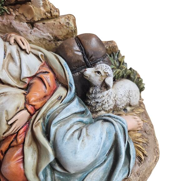 Roman Joseph's Studio 6" H Restful Holy Family Nativity Figurine Religious Dove - Picture 3 of 9